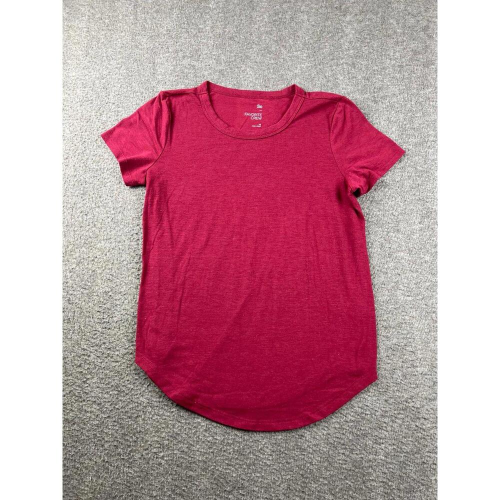 So Favorite‎ Crew Women's Short Sleeve T-Shirt XS Red